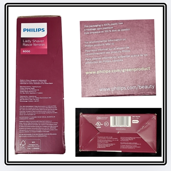 š„NIB / PHILIPS 6000 / LADIES WET & DRY SHAVER / 4 ACCESSORIES - Picture 4 of 10